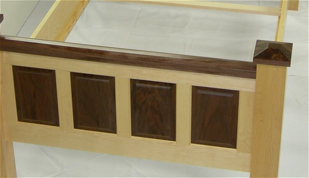 Raised Panel Twin Bed by Wood Concepts